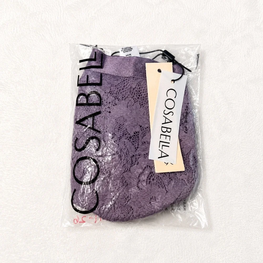 COSABELLA NSN Men's Italian Thong Himalayan Sky Purple Lace /‎ Size M - NWT